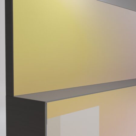 Seitliche Blenden - 250 cm, schwarz